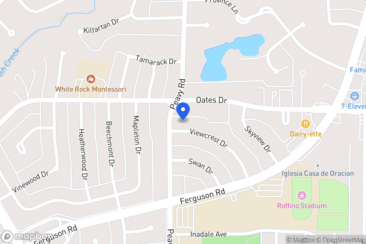 Map of 1809 Viewcrest Dr