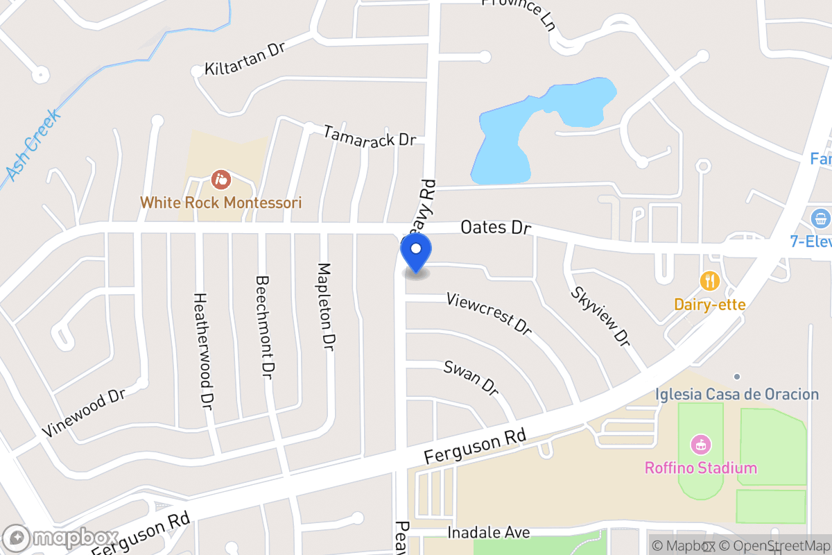 Map of 1805 Viewcrest Dr