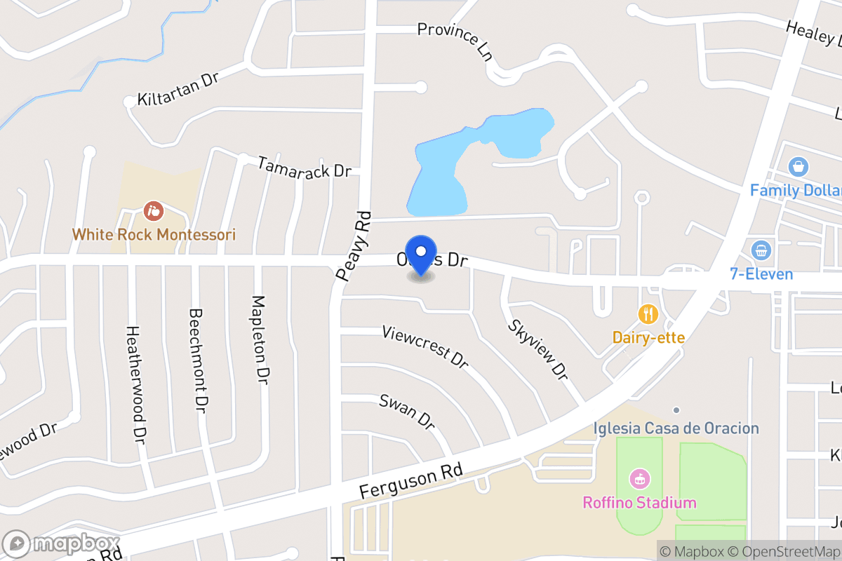 Map of 1824 Oates Dr