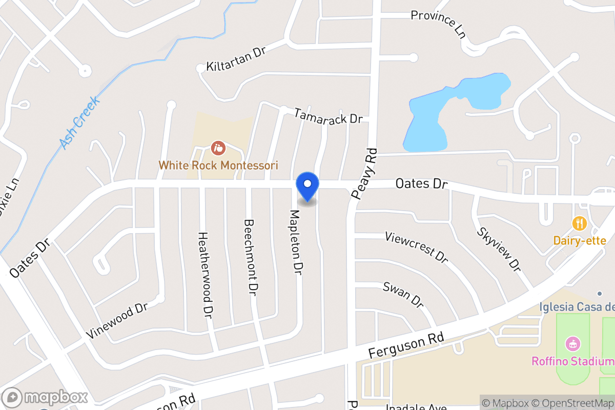 Map of 1764 Mapleton Dr