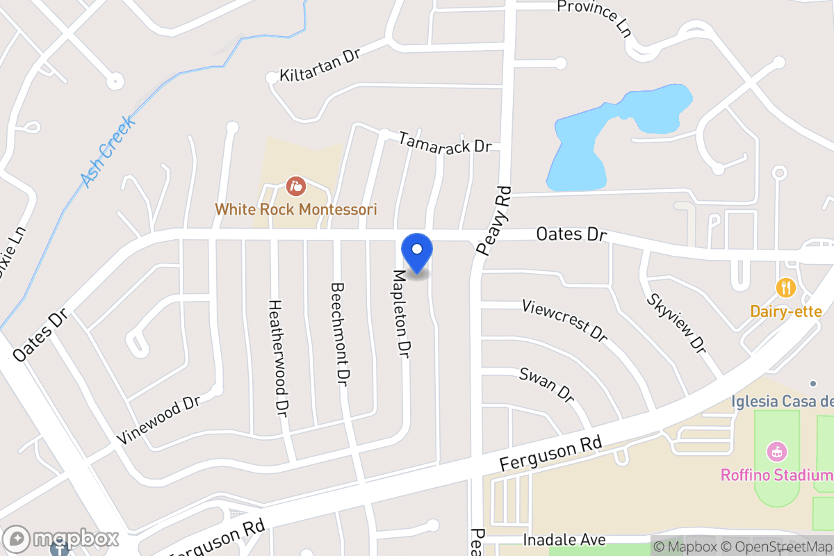 Map of 1760 Mapleton Dr