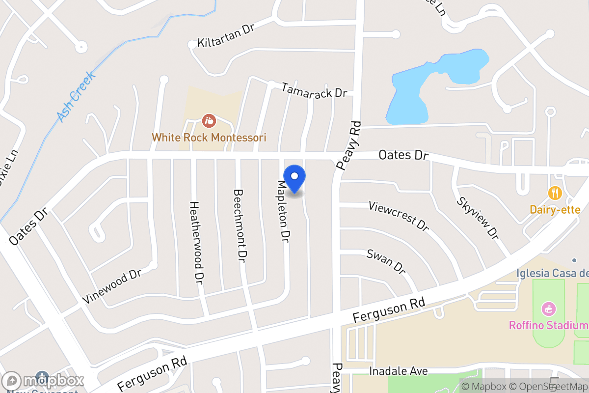 Map of 1756 Mapleton Dr