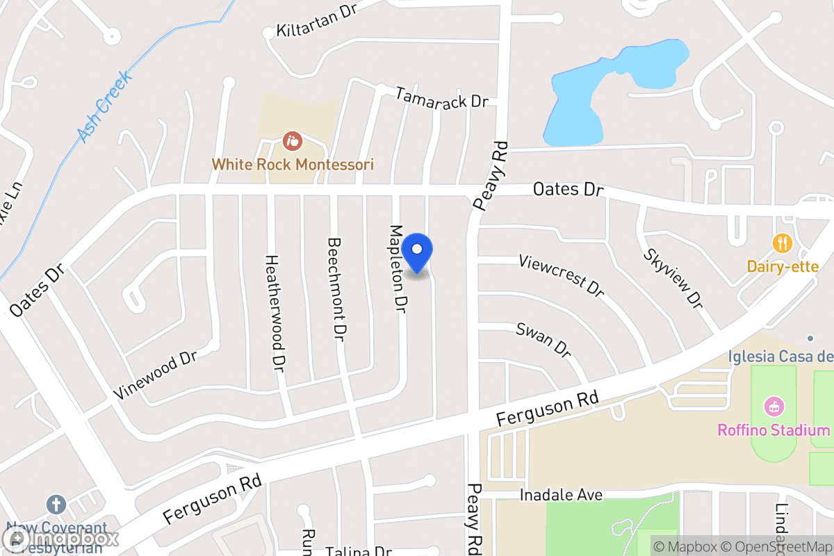 Map of 1748 Mapleton Dr