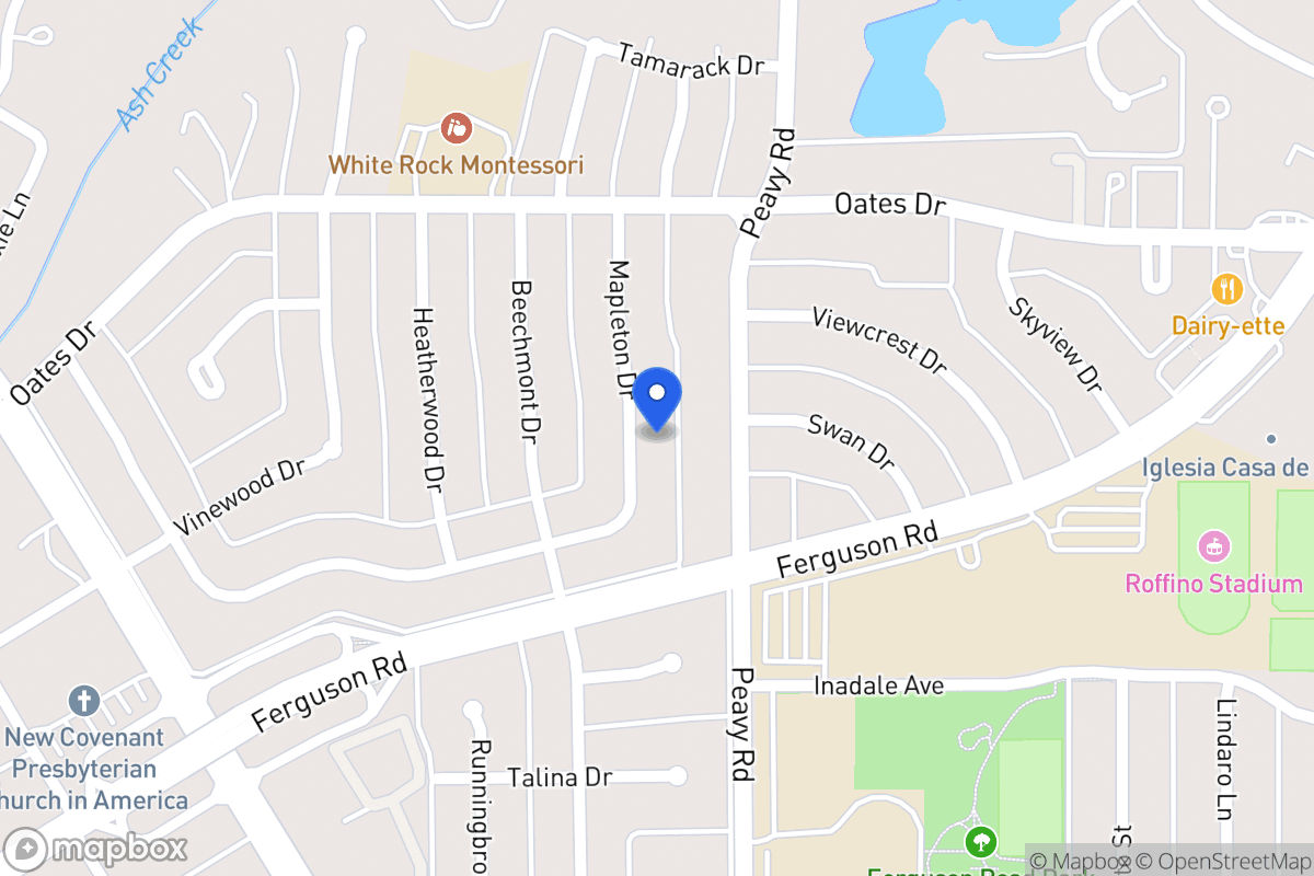 Map of 1732 Mapleton Dr