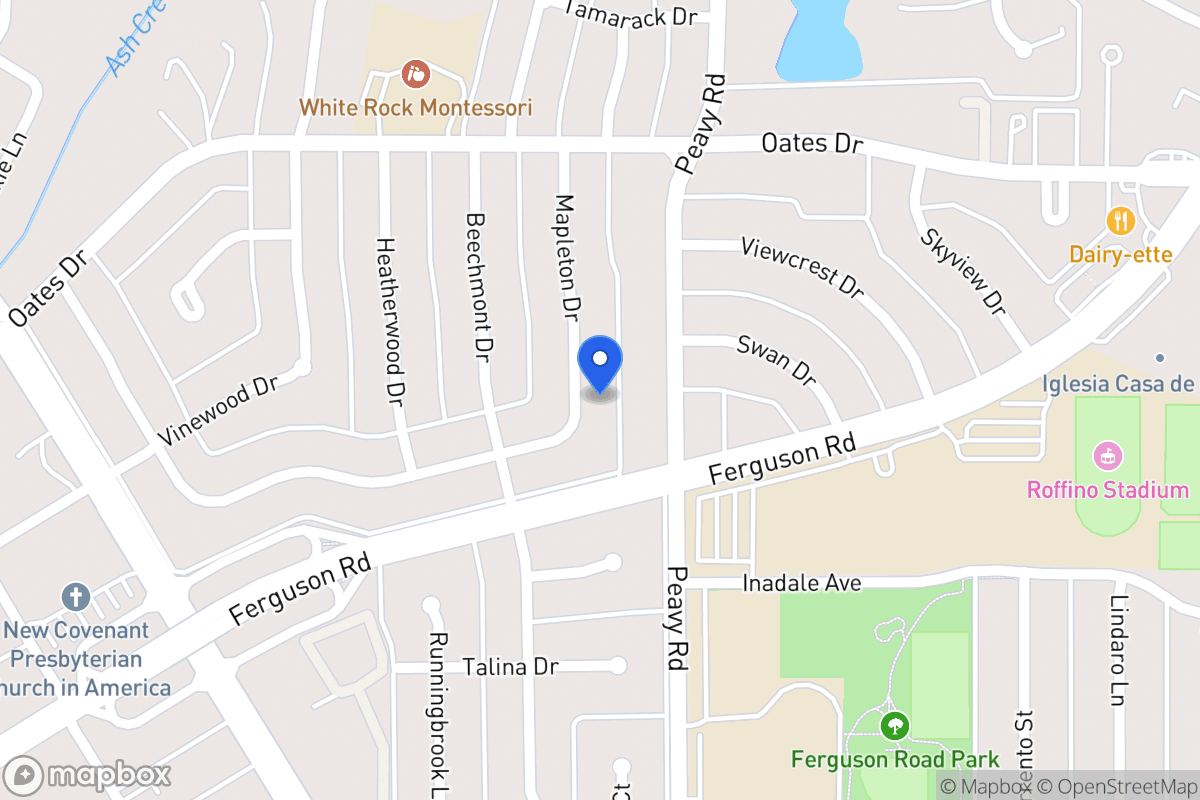Map of 1724 Mapleton Dr