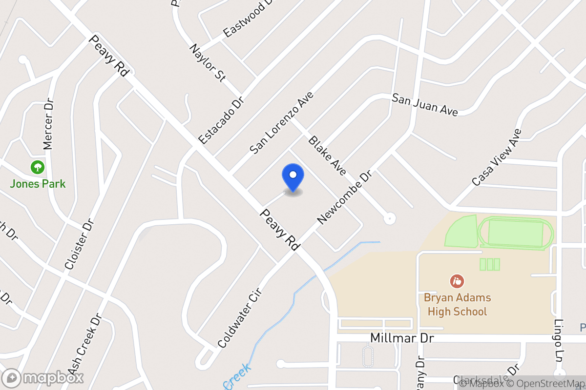 Map of 1960 Peavy Rd