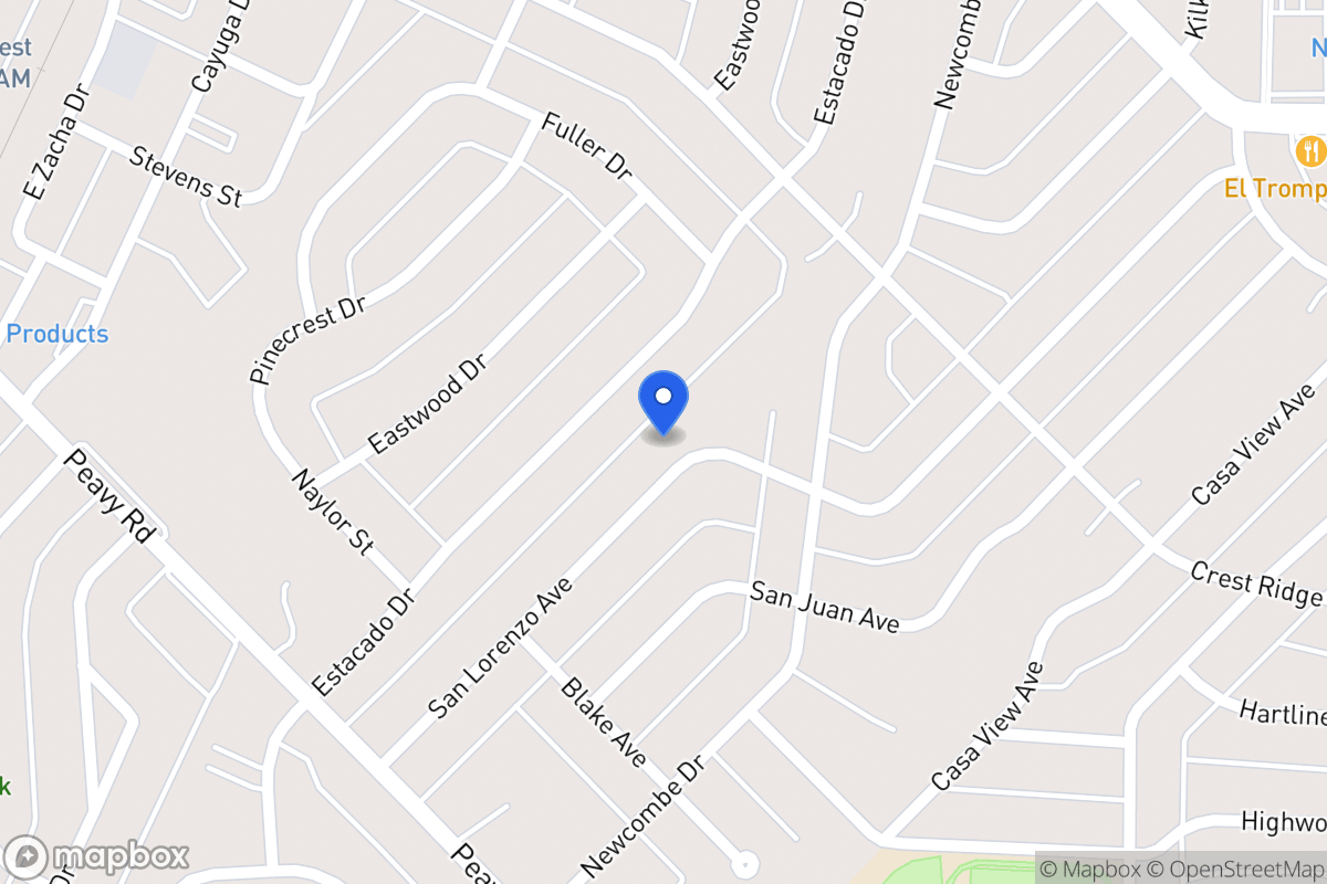 Map of 10105 San Lorenzo Ave