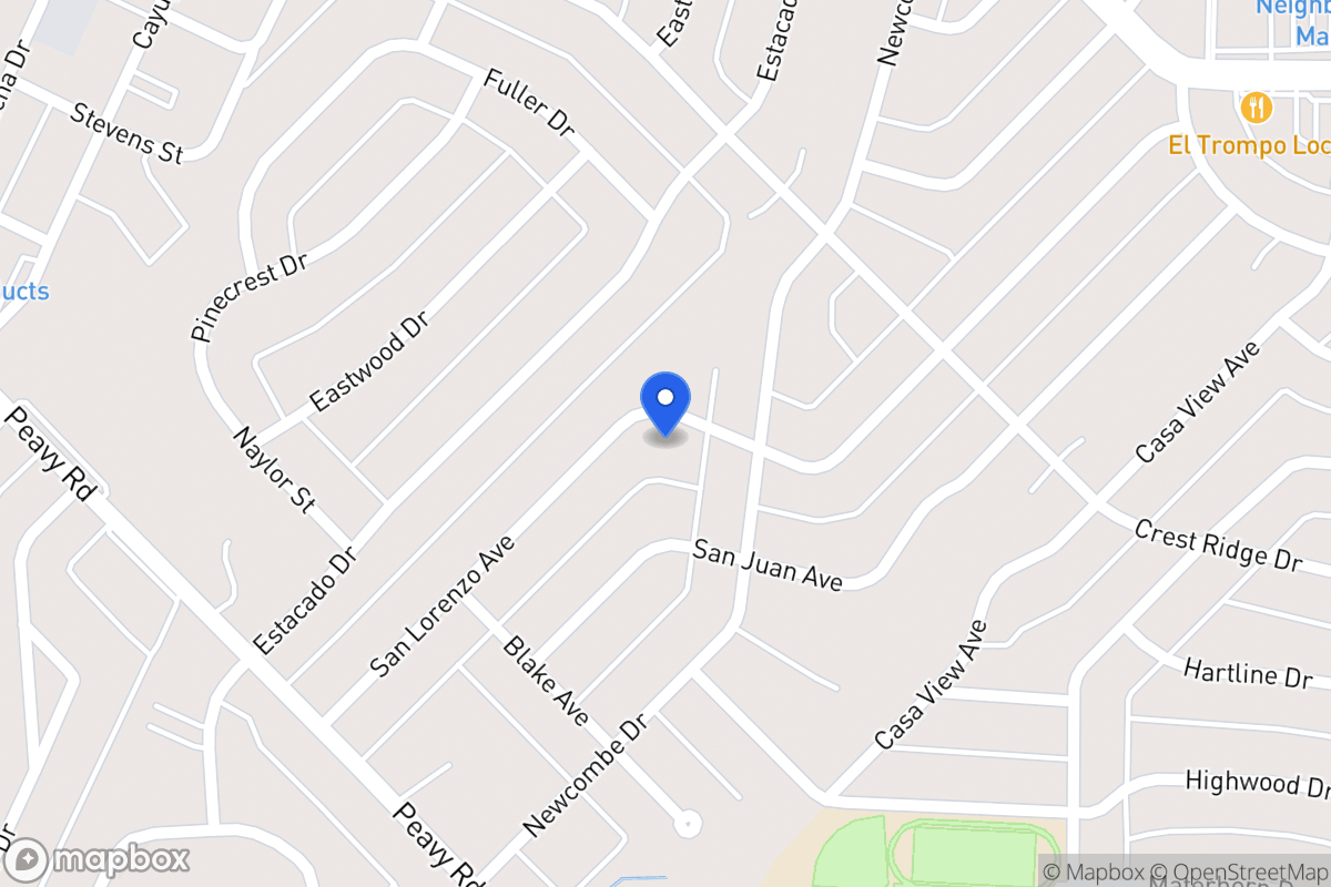 Map of 10116 San Lorenzo Ave