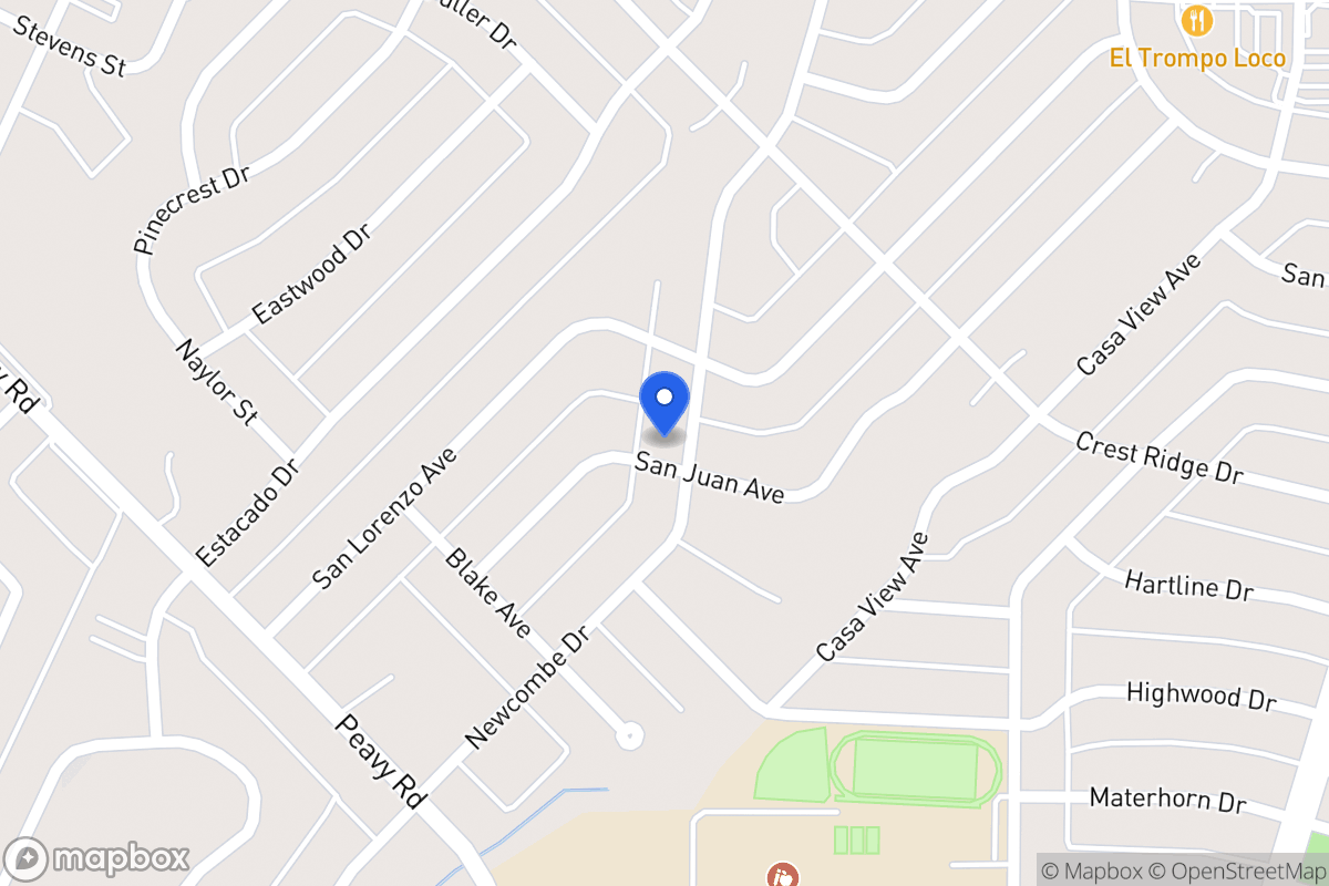 Map of 10205 Newcombe Dr