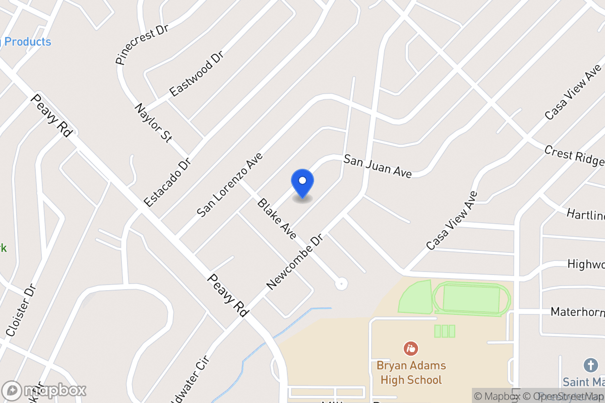 Map of 10058 San Juan Ave