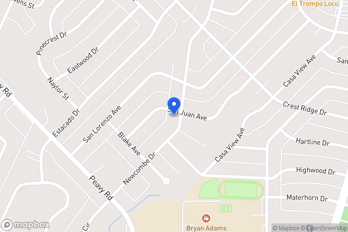 Map of 10147 Newcombe Dr