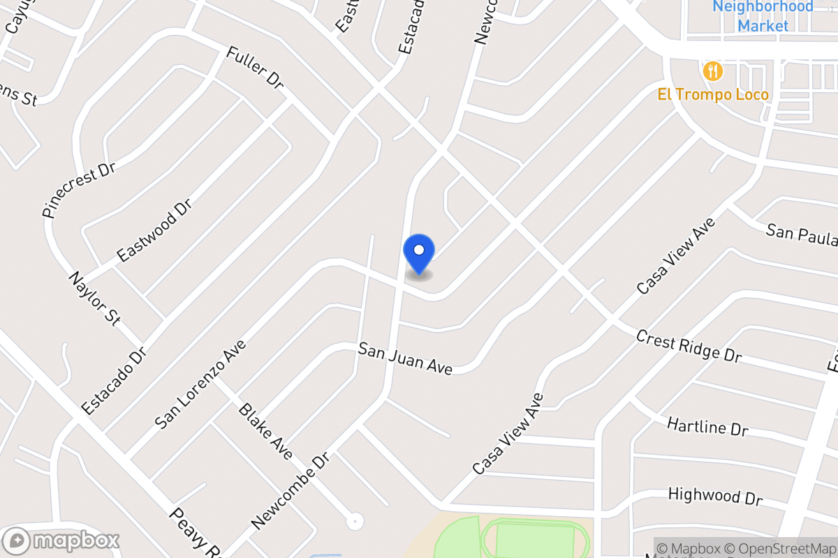 Map of 10222 Newcombe Dr