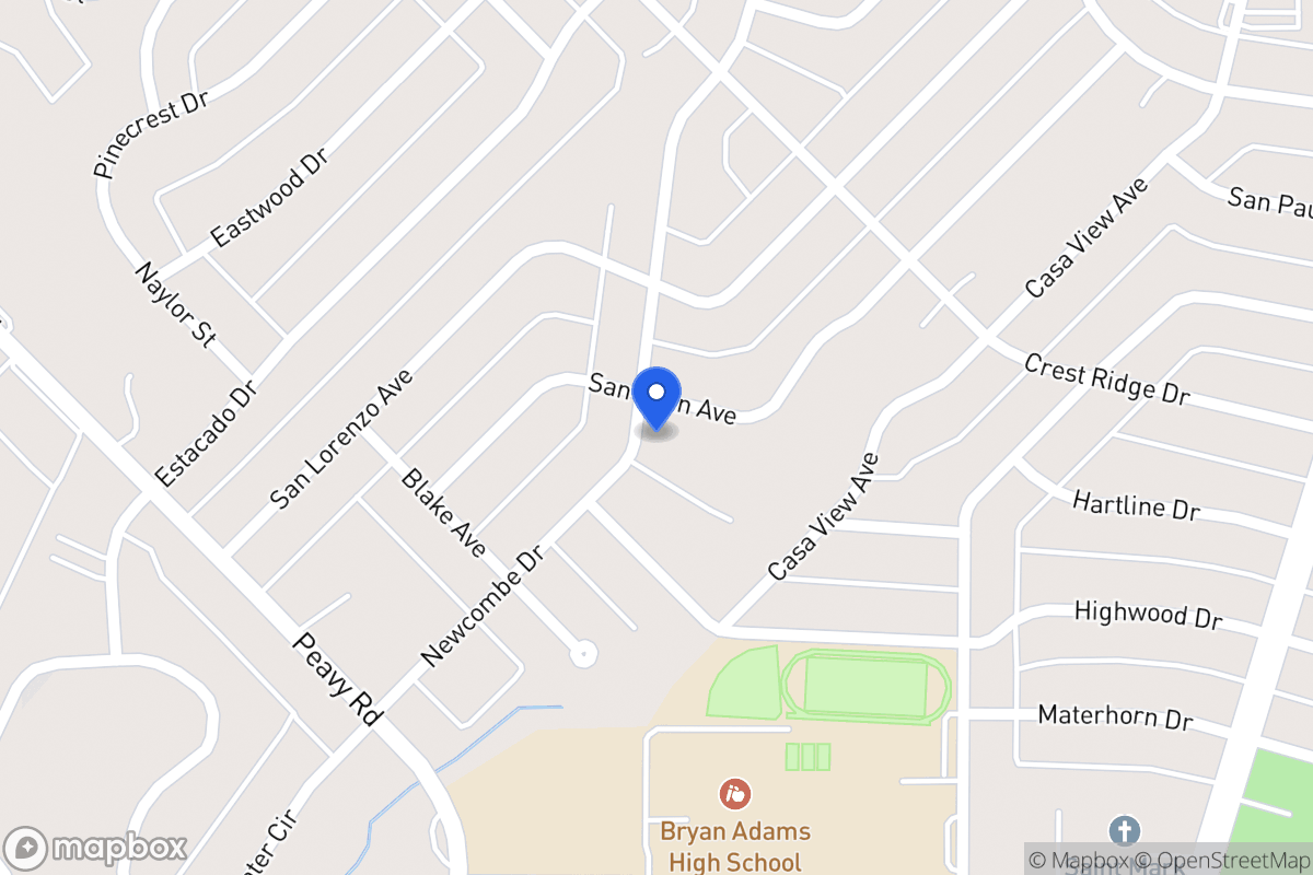 Map of 10108 San Juan Ave