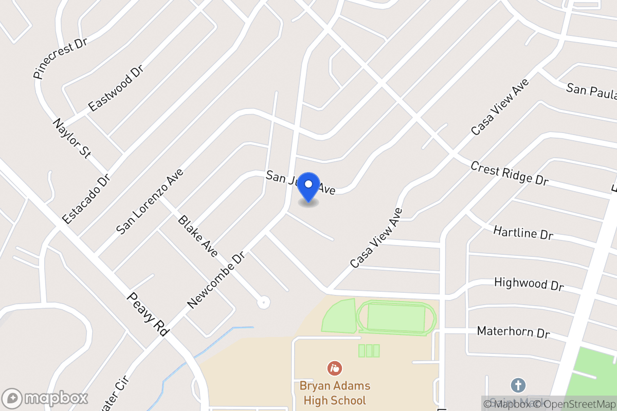Map of 10114 San Juan Ave