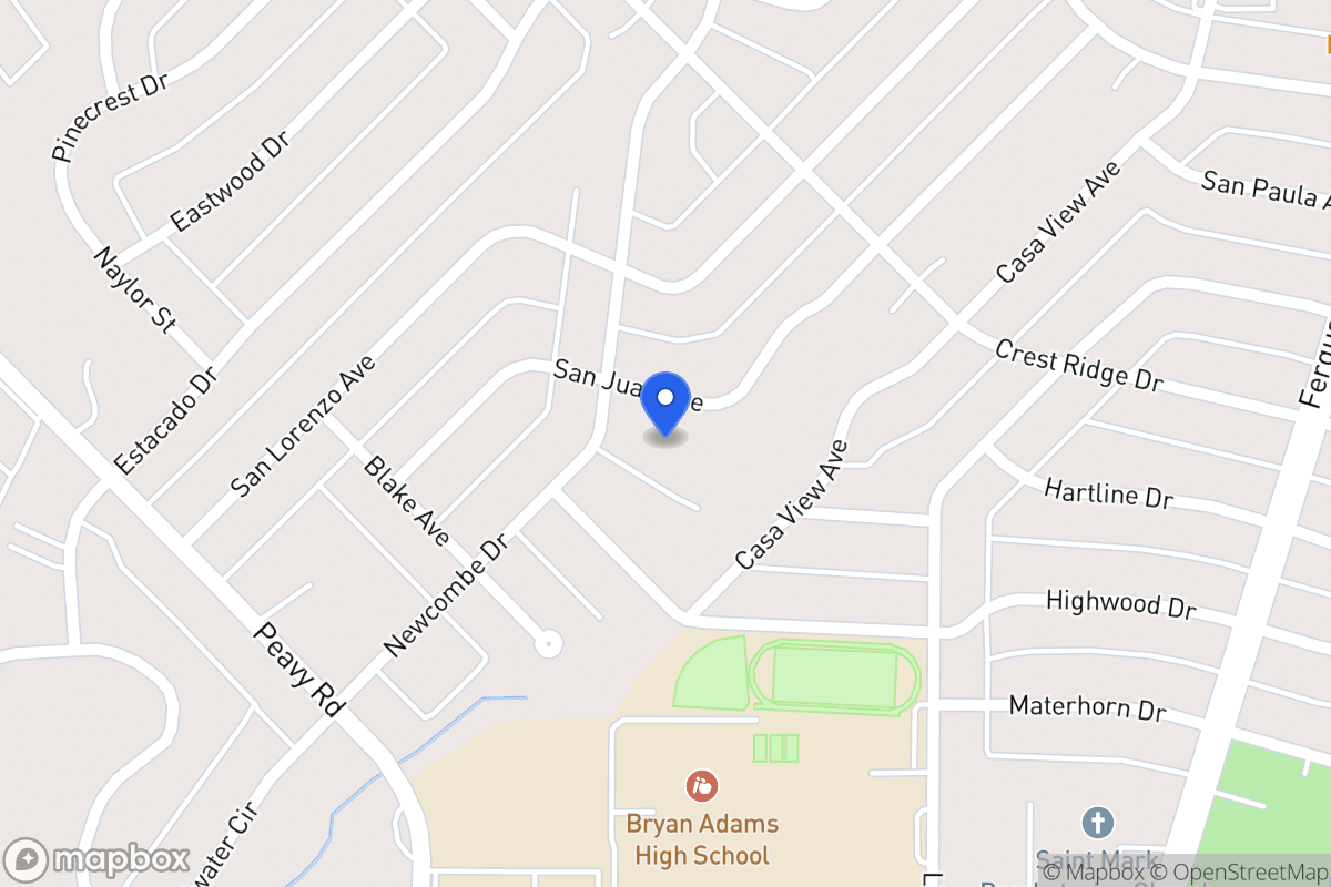 Map of 10120 San Juan Ave