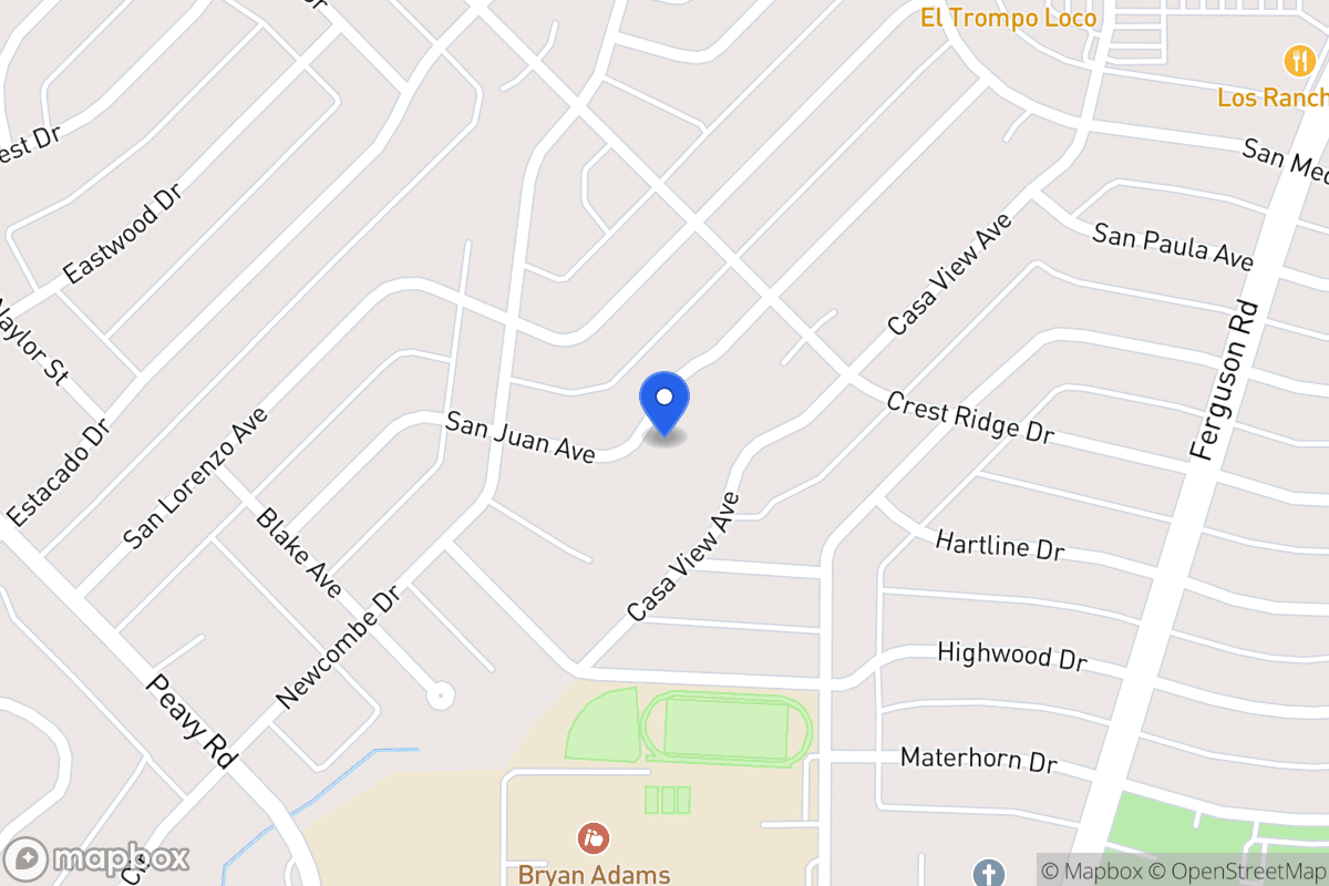 Map of 10146 San Juan Ave