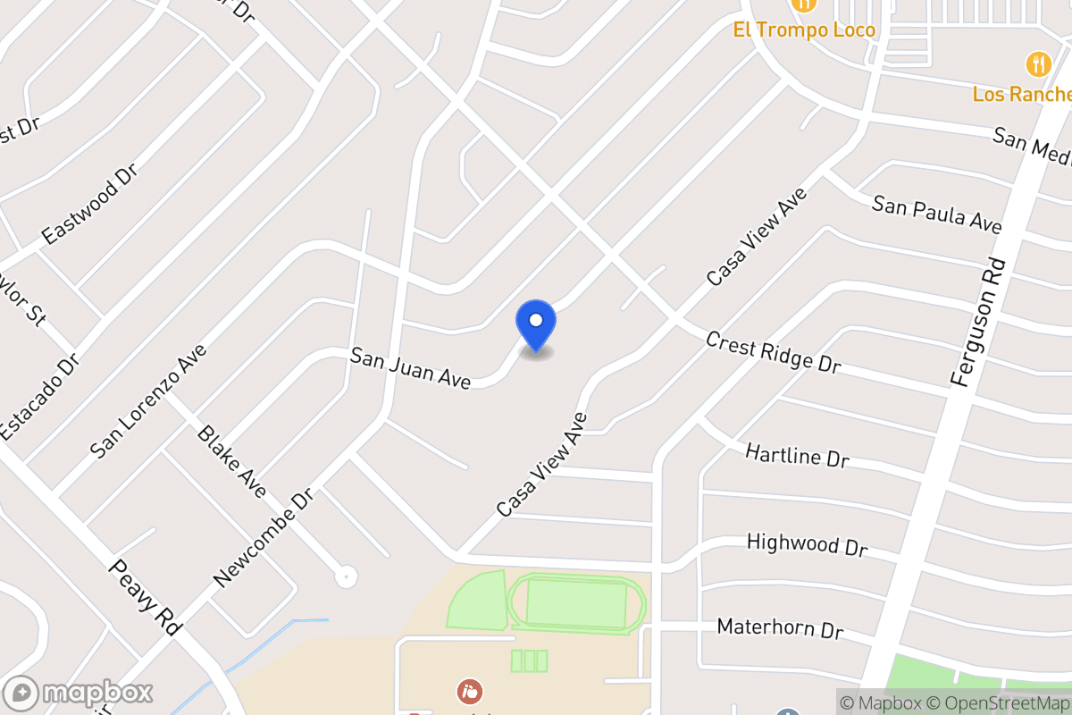 Map of 10152 San Juan Ave