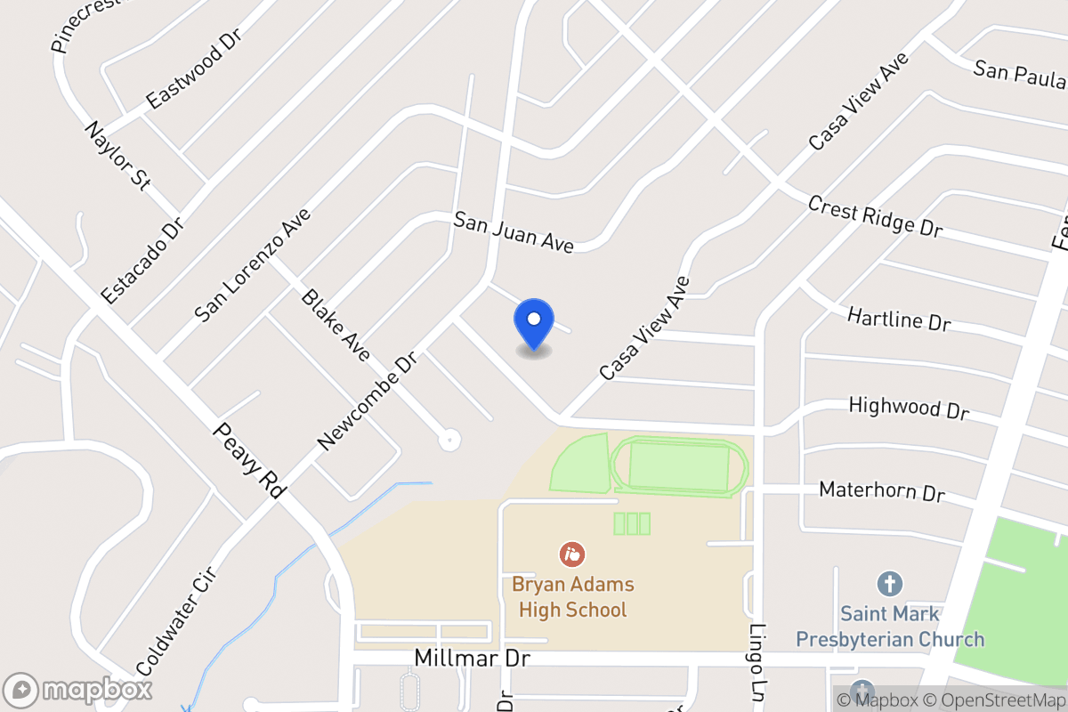 Map of 2125 Highwood Dr