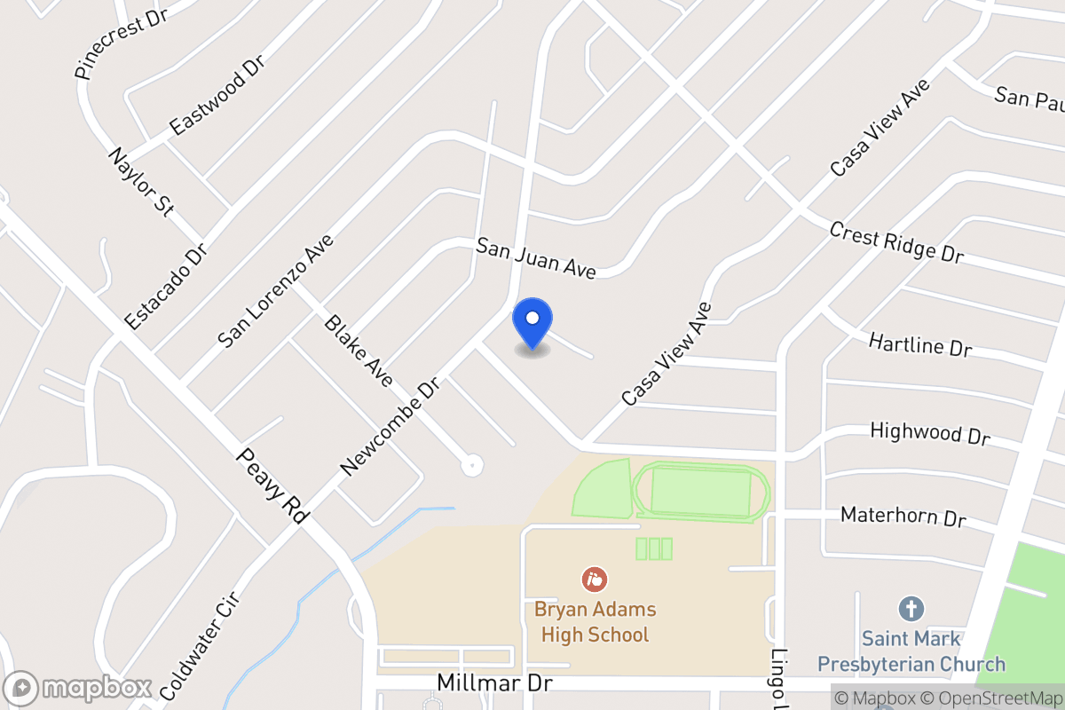 Map of 2115 Highwood Dr