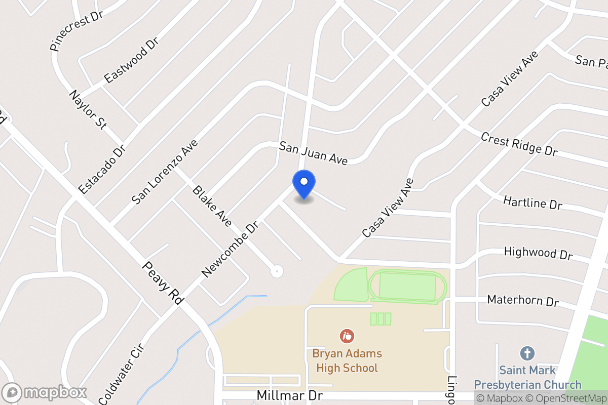 Map of 2109 Highwood Dr