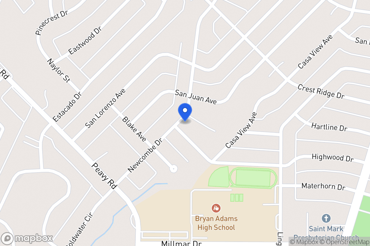 Map of 2105 Highwood Dr
