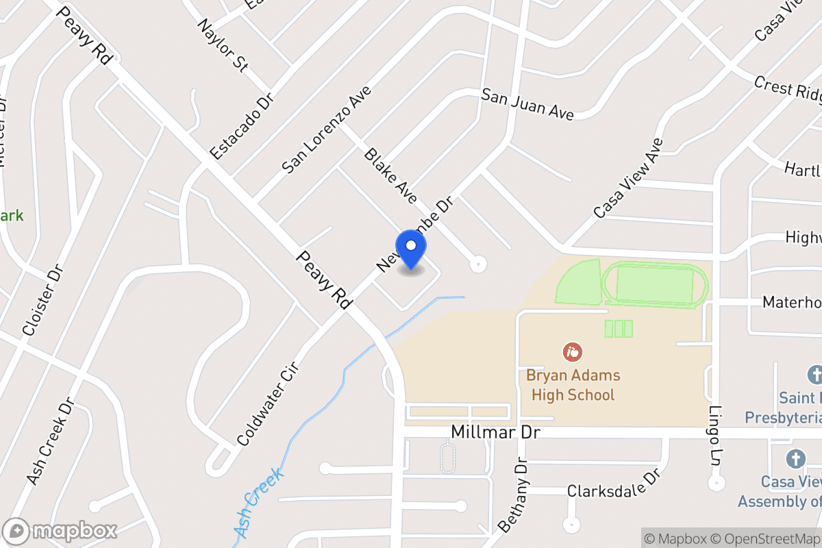 Map of 10024 Newcombe Dr