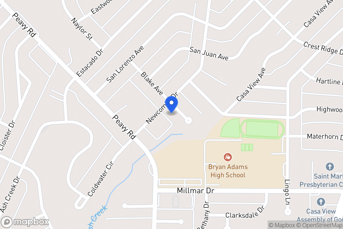 Map of 2108 Blake Ave