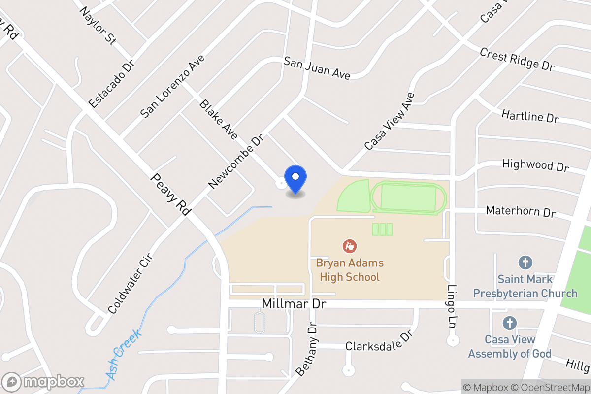 Map of 2131 Blake Ave