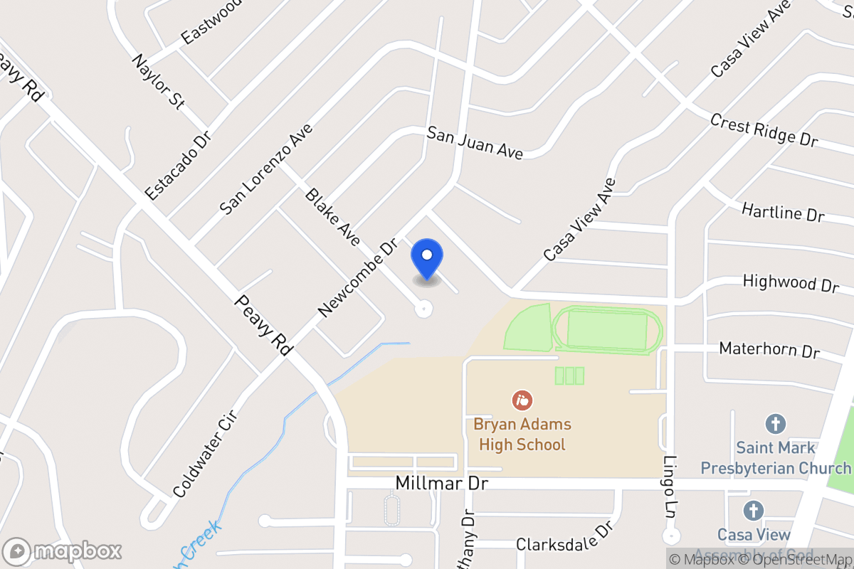 Map of 2119 Blake Ave