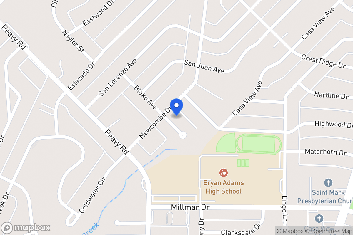Map of 2109 Blake Ave