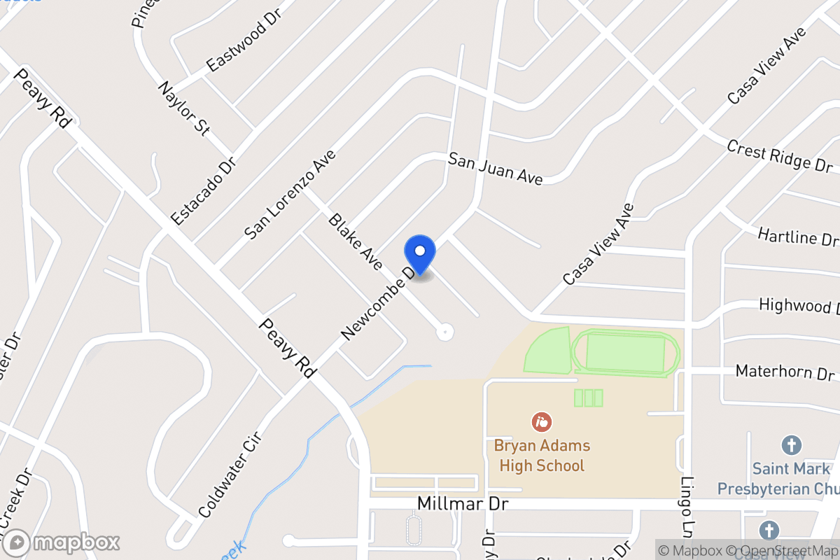 Map of 2105 Blake Ave