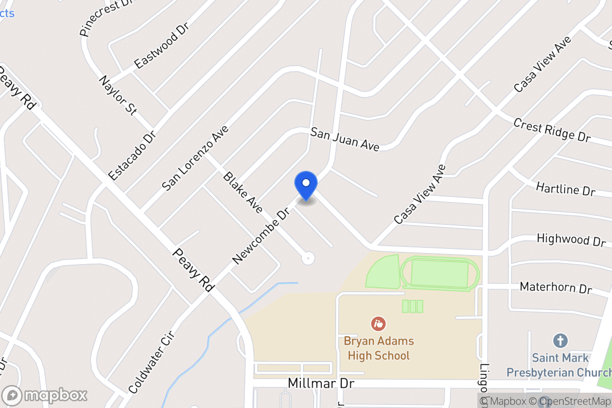 Map of 2104 Highwood Dr
