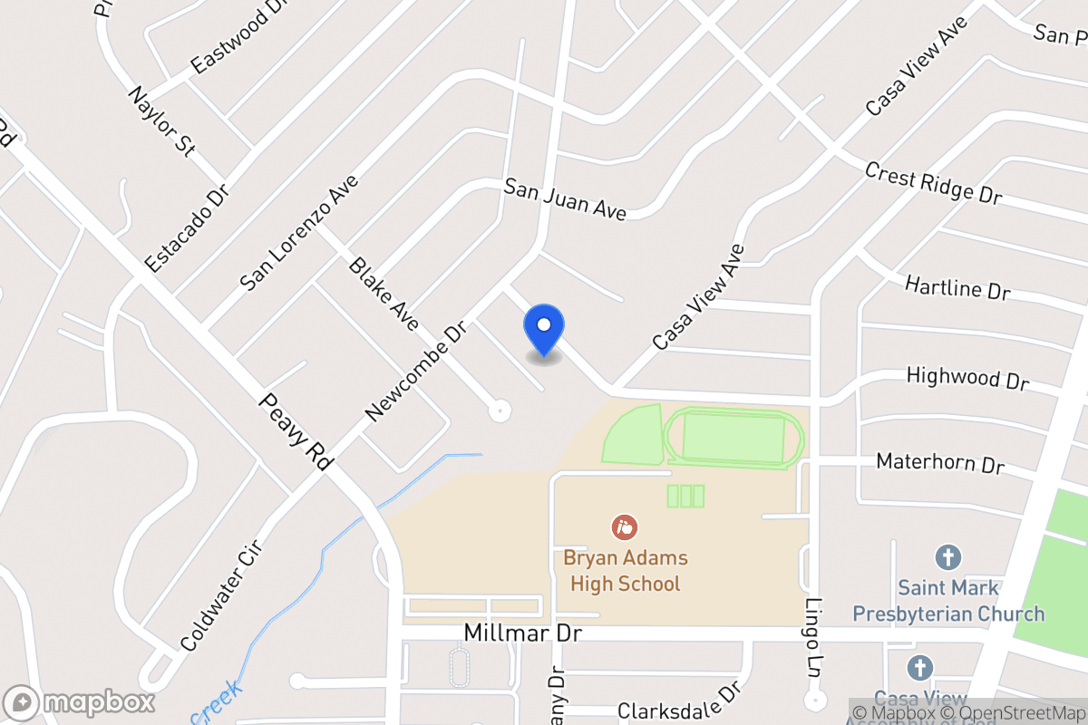 Map of 2122 Highwood Dr