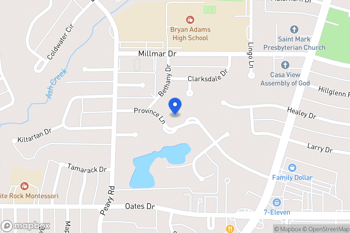Map of 2035 Province Ln