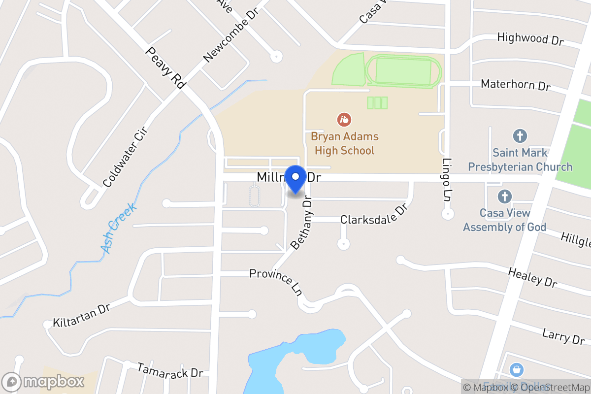 Map of 9939 Bethany Dr