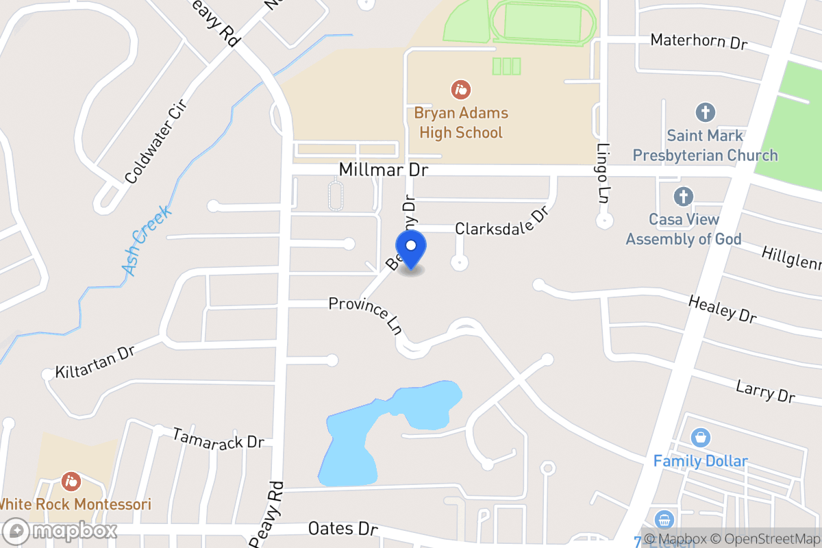 Map of 9918 Bethany Dr
