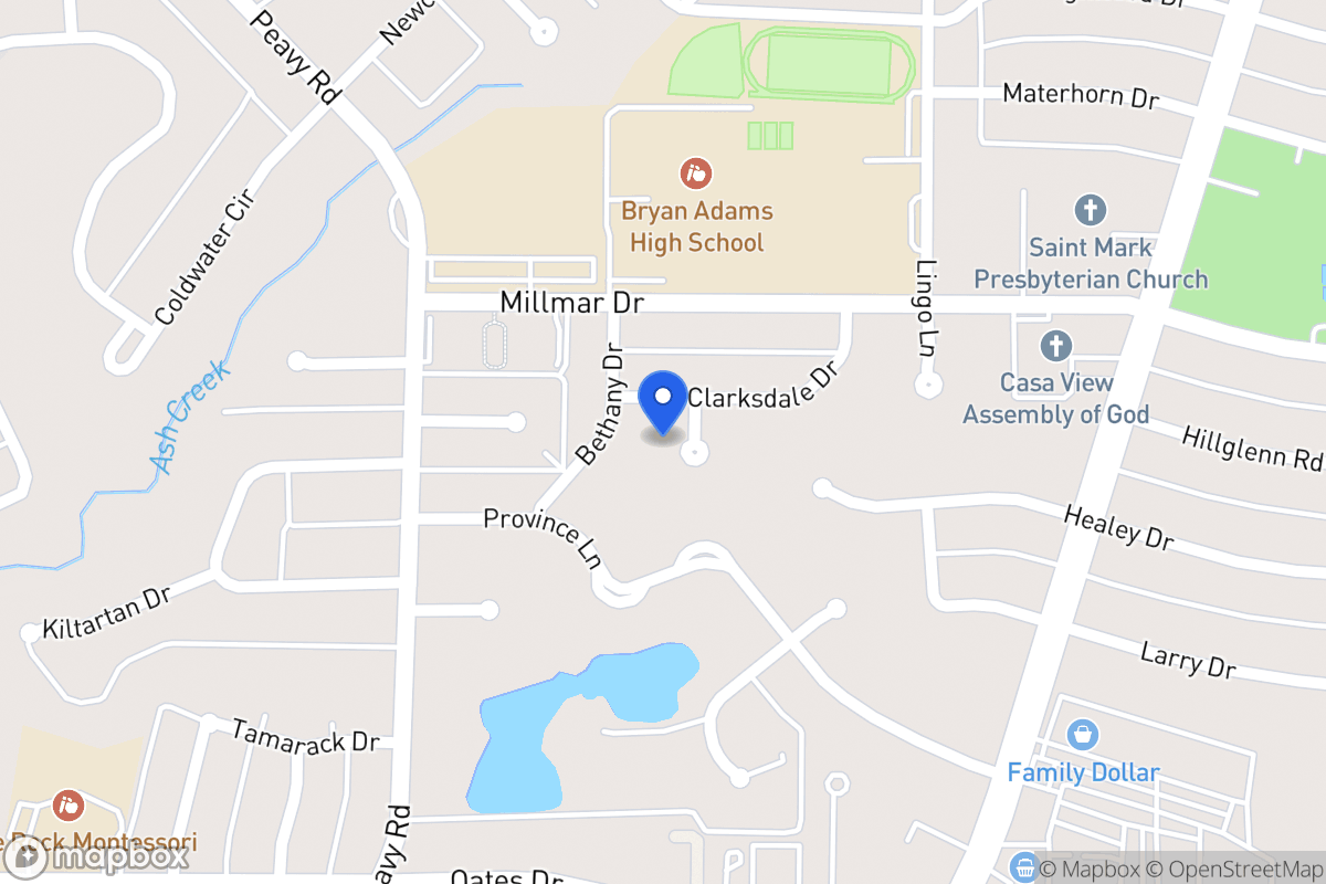 Map of 2014 Clarksdale Pl