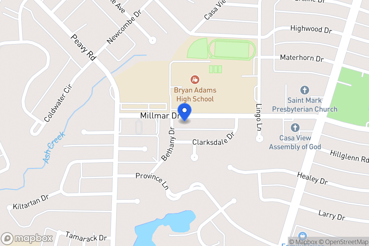 Map of 2010 Millmar Dr