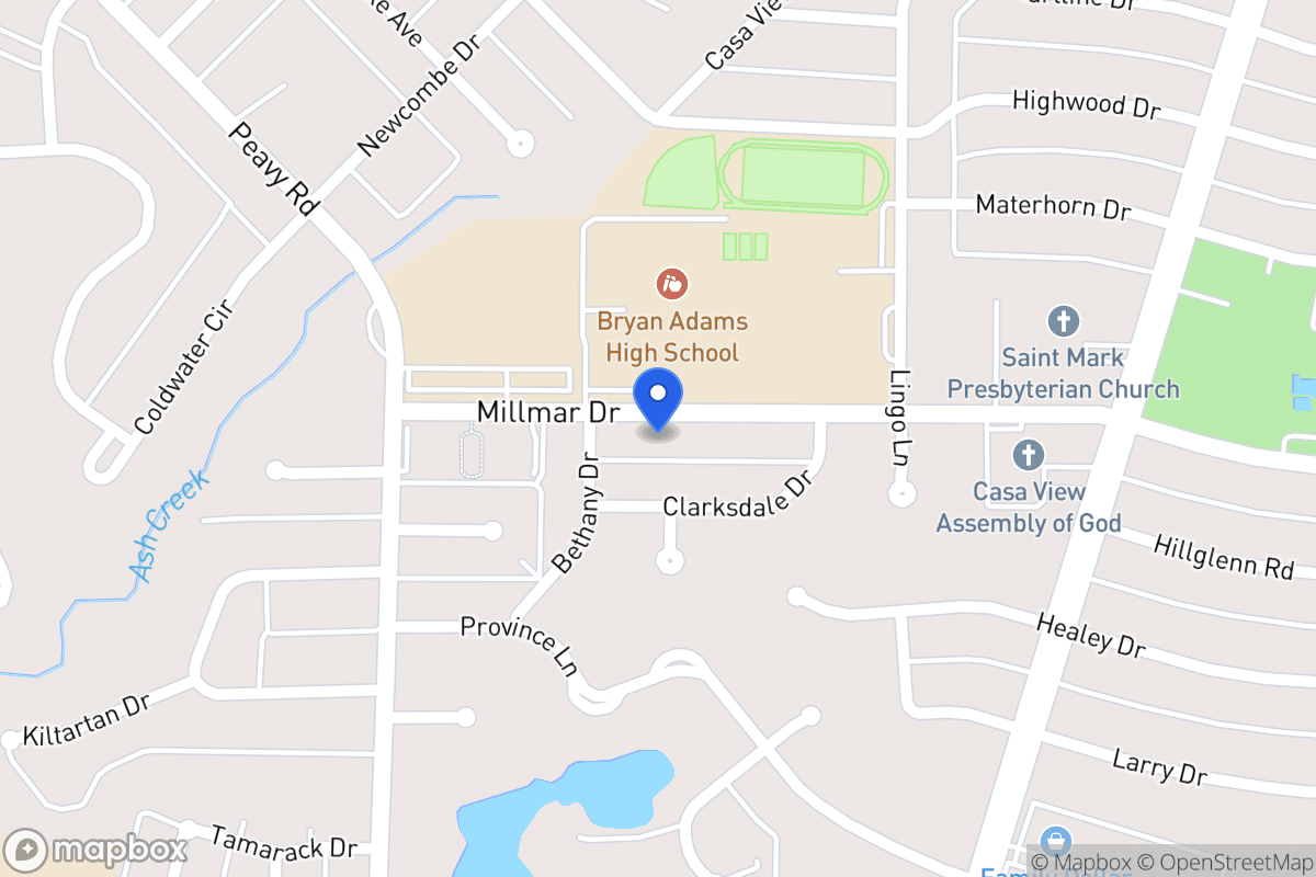 Map of 2016 Millmar Cir