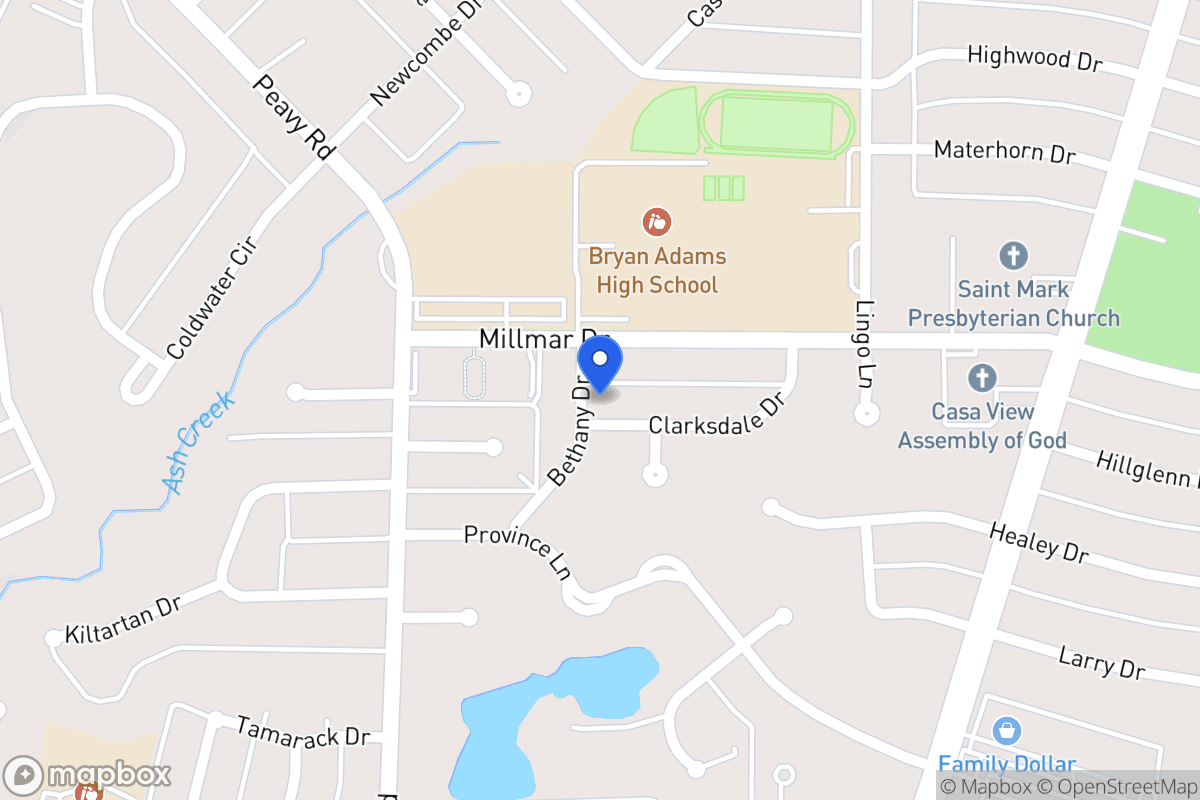 Map of 2005 Clarksdale Dr