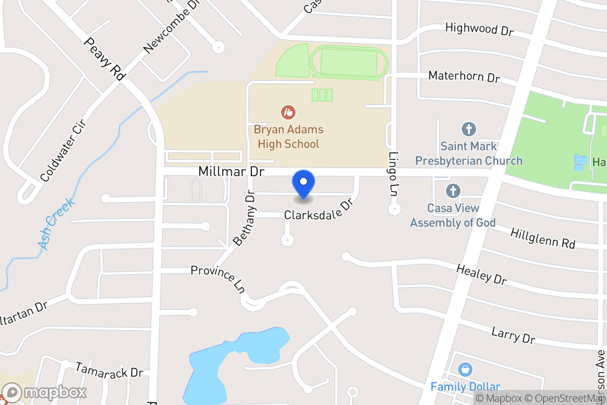 Map of 2037 Clarksdale Dr