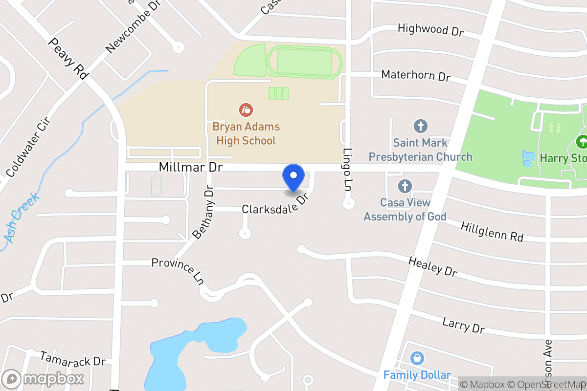 Map of 2127 Clarksdale Dr