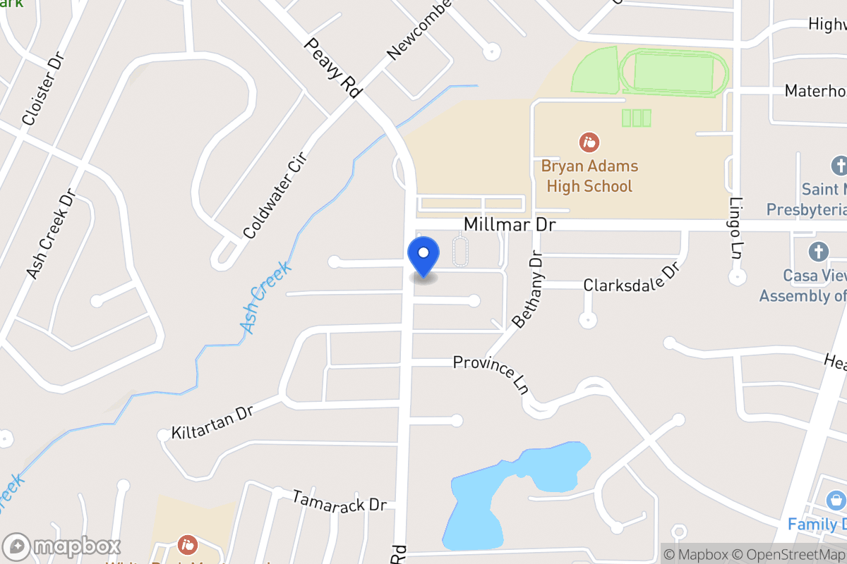 Map of 2206 Peavy Cir