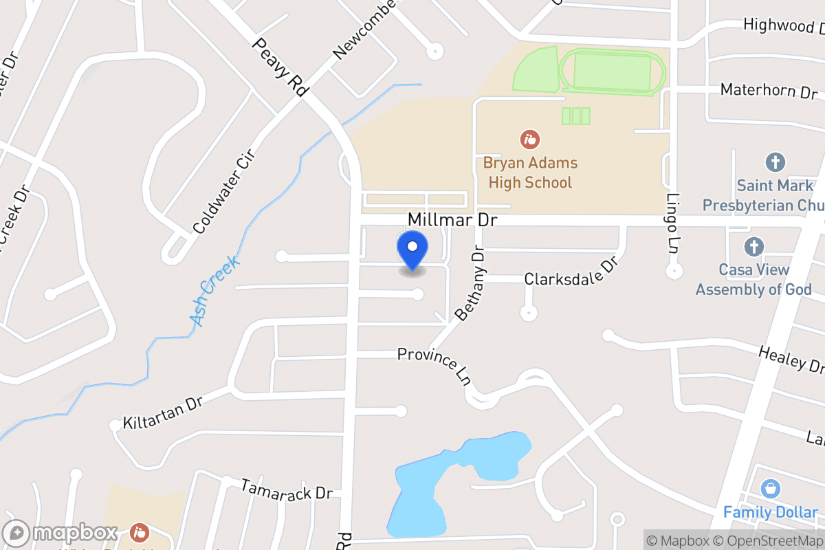 Map of 2222 Peavy Cir