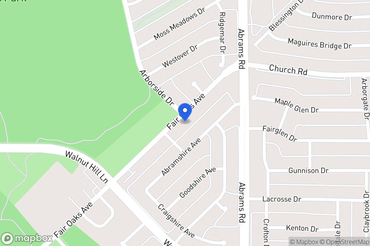 Map of 8010 Fair Oaks Ave