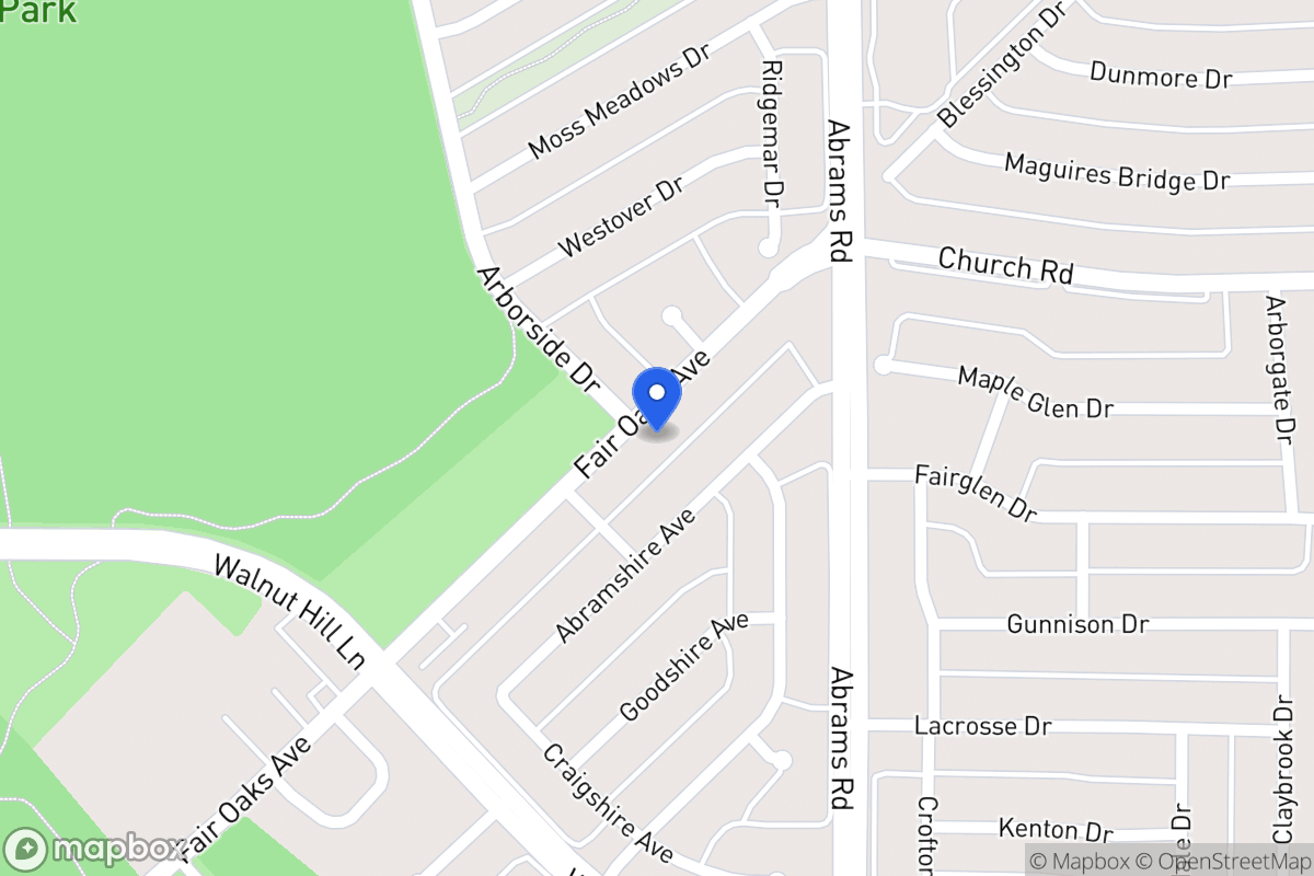 Map of 8014 Fair Oaks Ave