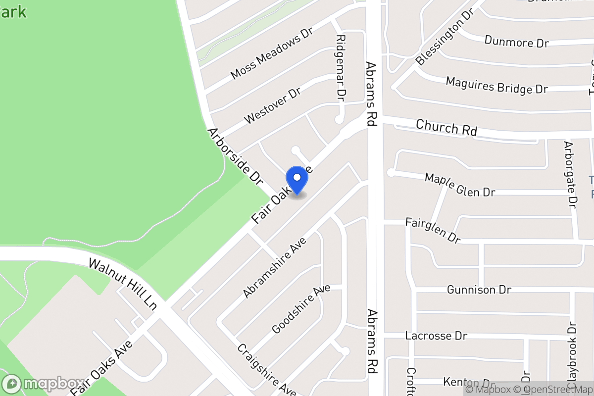 Map of 8018 Fair Oaks Ave