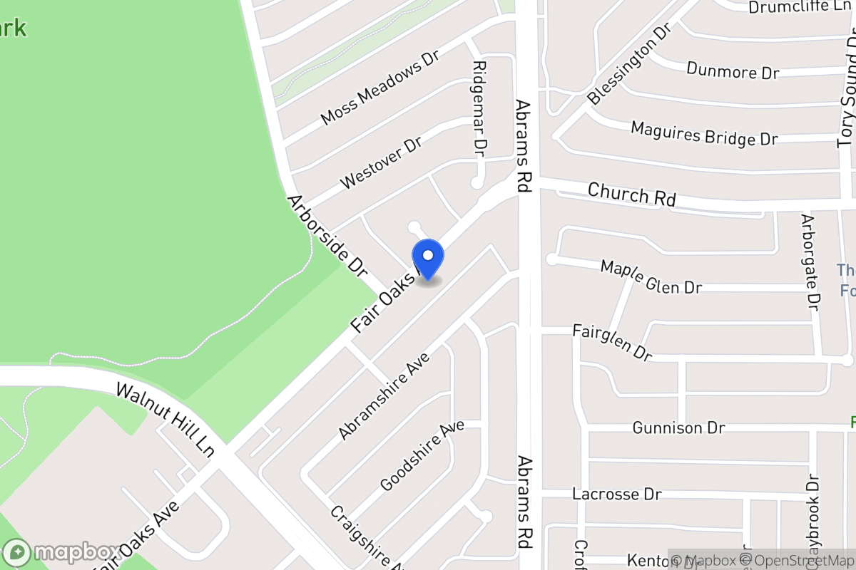 Map of 8022 Fair Oaks Ave