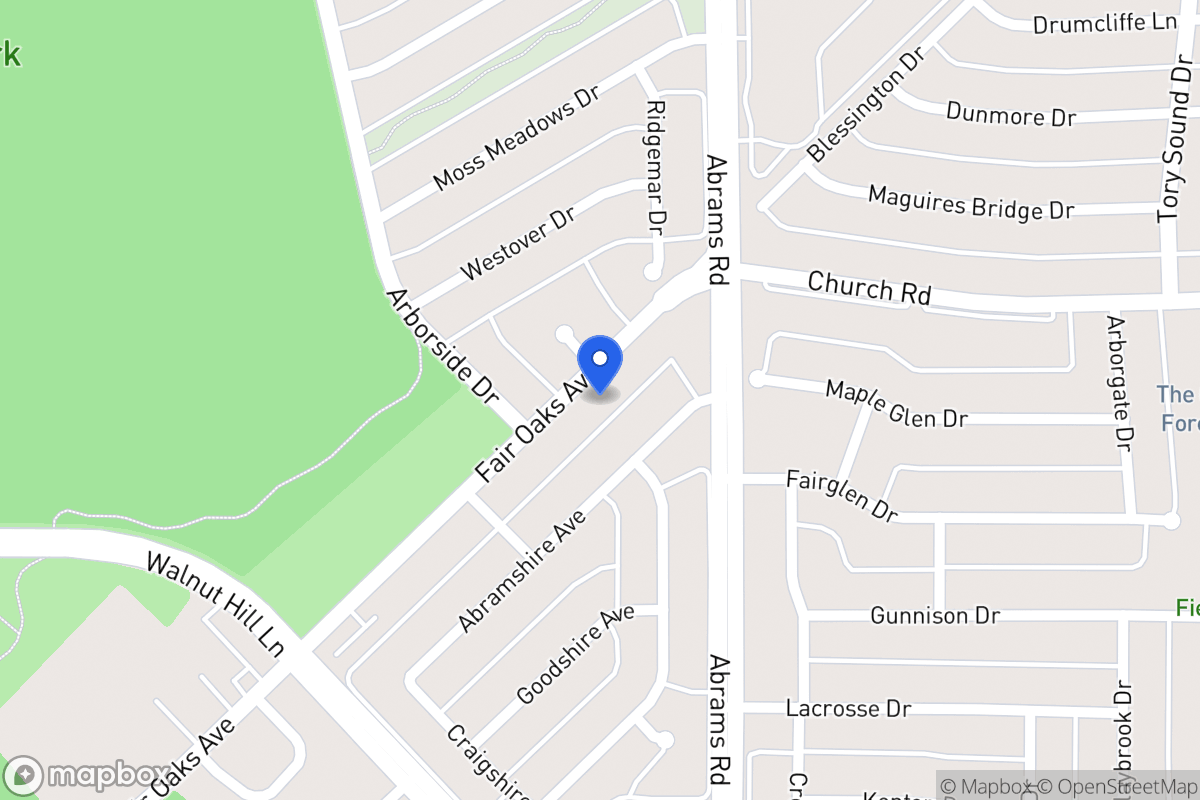 Map of 8026 Fair Oaks Ave