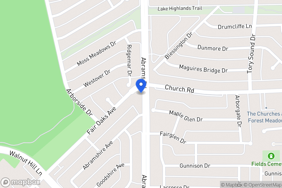 Map of 8050 Fair Oaks Ave